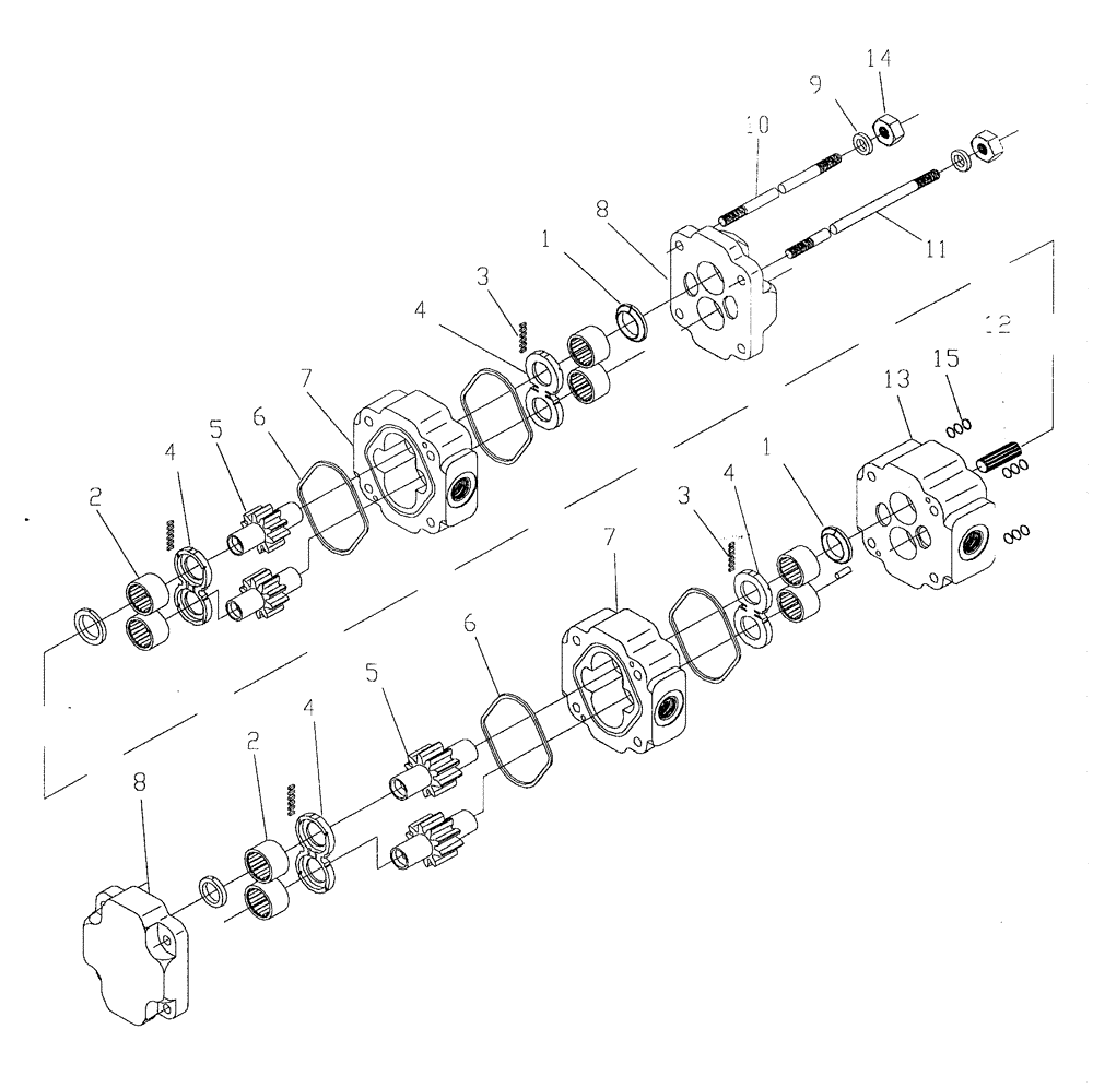 Схема запчастей Case IH 7700 - (B04[13]) - FLOW DIVIDER - LOW HORSEPOWER Hydraulic Components & Circuits