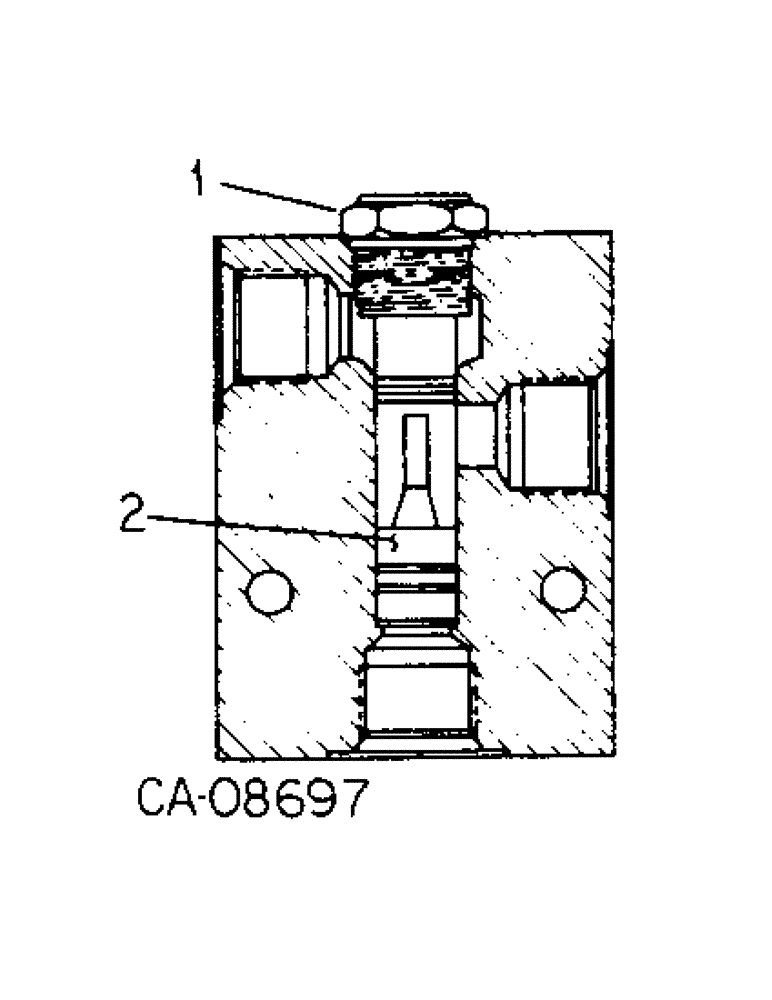 Схема запчастей Case IH 800 - (05-10) - WHEELS, PILOT OPERATED CHECK VALVE, UNITS W, X AND Y (06) - POWER TRAIN