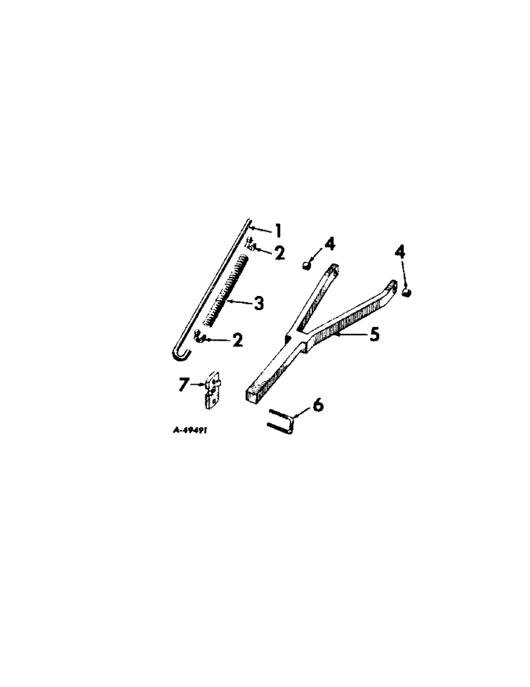 Схема запчастей Case IH INTERNATIONAL - (A-09[A]) - REAR SECTIONS, CENTER TOOL BAR 