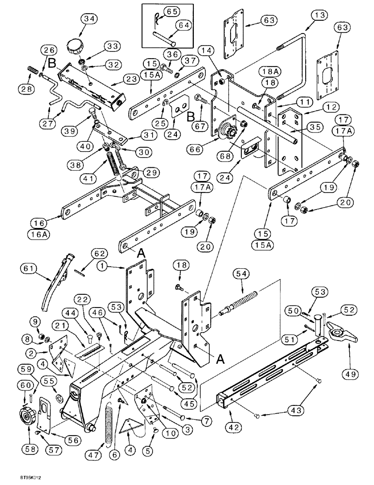 Схема запчастей Case IH 955 - (9D-06) - ROW UNIT FRAME, 6/11 ROW AND 8/15 ROW SOLID ROW CROP PLANTER (09) - CHASSIS/ATTACHMENTS