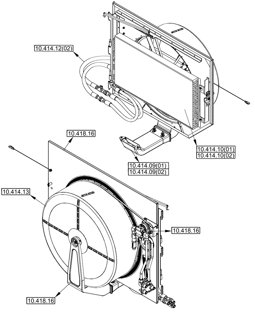 Схема запчастей Case IH 8010 - (00.000.10[02A]) - PICTORIAL INDEX - ROTARY AIR SCREEN (00) - GENERAL & PICTORIAL INDEX