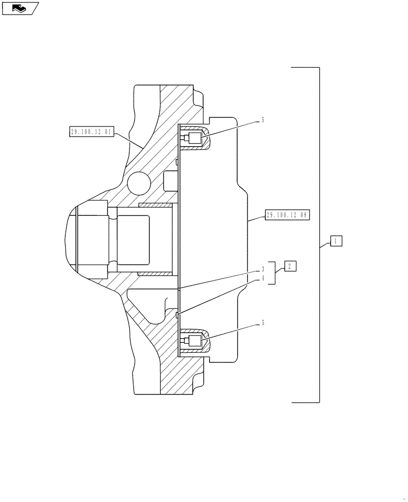 Схема запчастей Case IH 3330 - (29.100.12[09]) - LH HYDROSTATIC PUMP, WEAR PLATE, SN YCT032640 AND AFTER (29) - HYDROSTATIC DRIVE