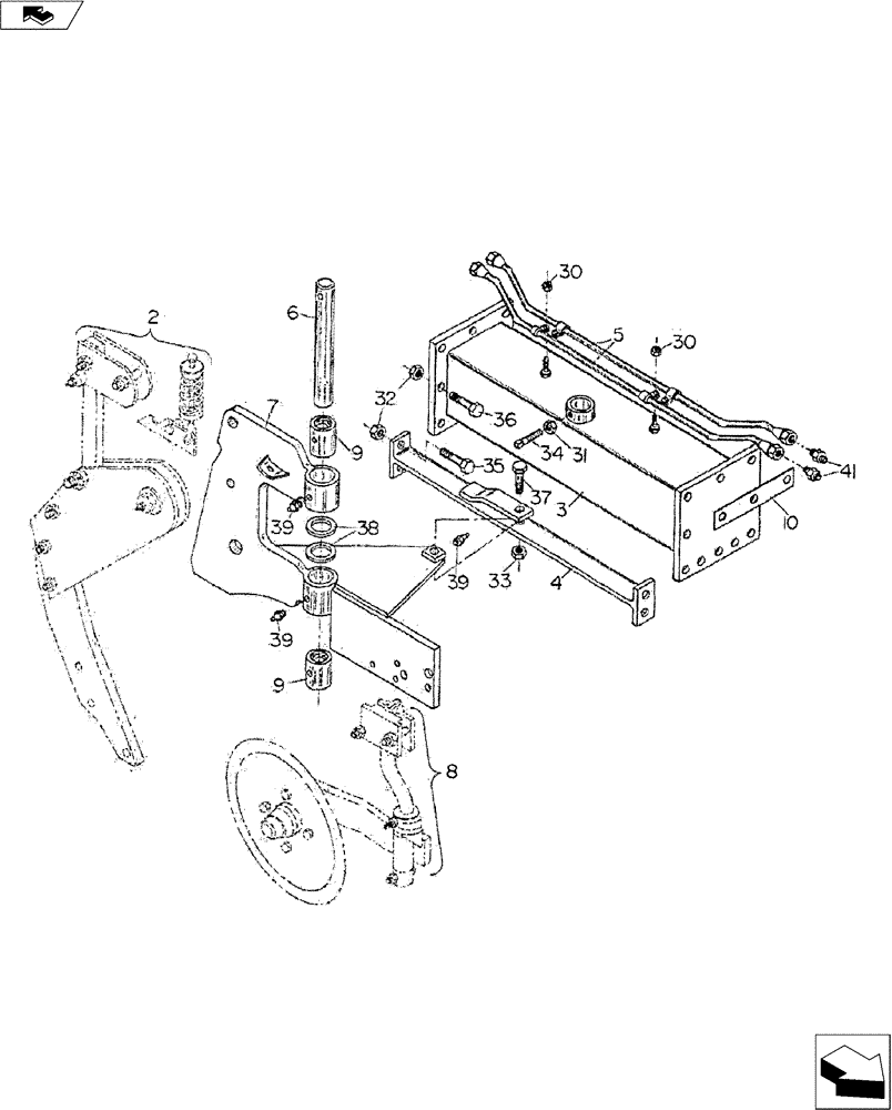 Схема запчастей Case IH 600 SERIES - (75.200.06) - I -BOTTOM EXTENSION ASSEMBLY (75) - SOIL PREPARATION