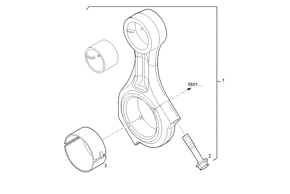 Схема запчастей Case IH FVAE2884X B200 - (0810.114) - CONNECTING ROD 