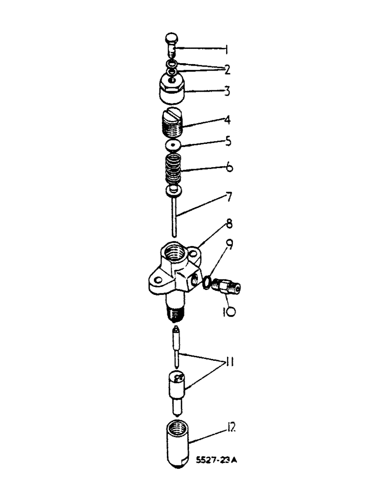 Схема запчастей Case IH 474 - (12-27) - INJECTION NOZZLE HOLDER WITH NOZZLE Power