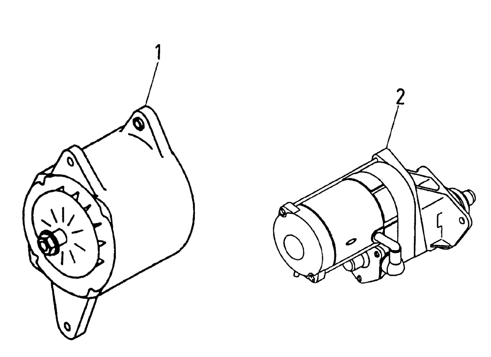 Схема запчастей Case IH AUSTOFT - (C01-04) - ALTERNATOR AND STARTER MOTOR Engine & Engine Attachments