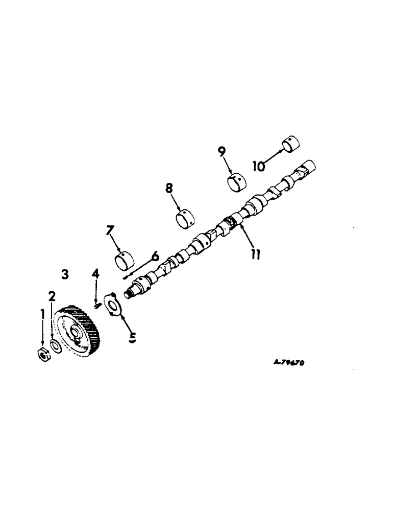 Схема запчастей Case IH 806 - (C-09) - CARBURETED ENGINE, CAMSHAFT AND RELATED PARTS (01) - ENGINE