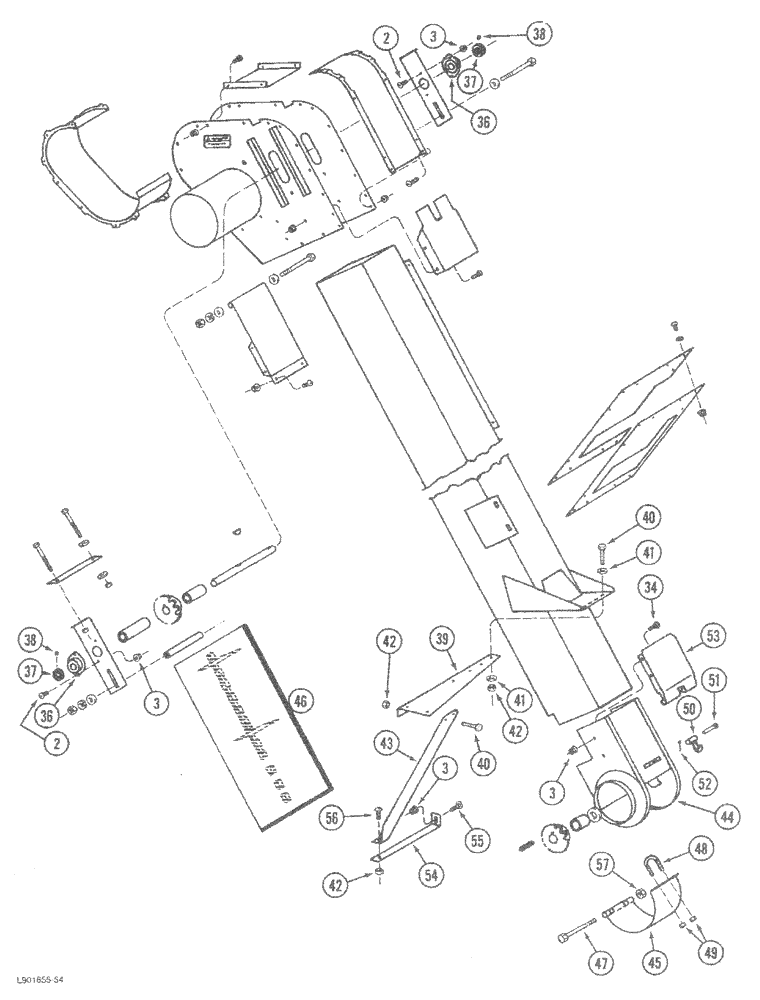 Схема запчастей Case IH 1620 - (9D-12) - GRAIN ELEVATOR (CONTD) (16) - GRAIN ELEVATORS & AUGERS