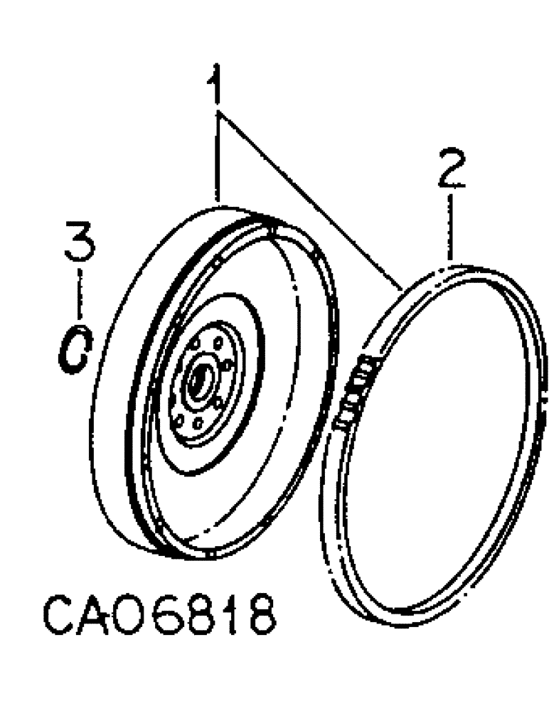 Схема запчастей Case IH 6788 - (07-12) - DRIVE TRAIN, FLYWHEEL (04) - Drive Train