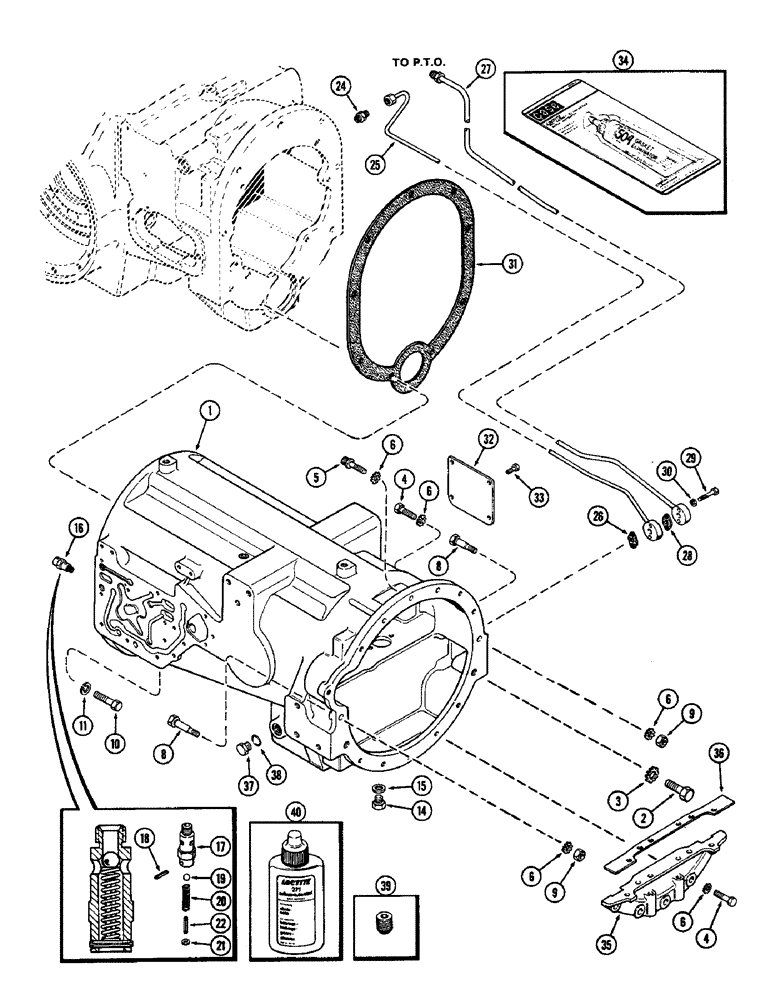 Схема запчастей Case IH 2590 - (6-168) - TORQUE TUBE (06) - POWER TRAIN