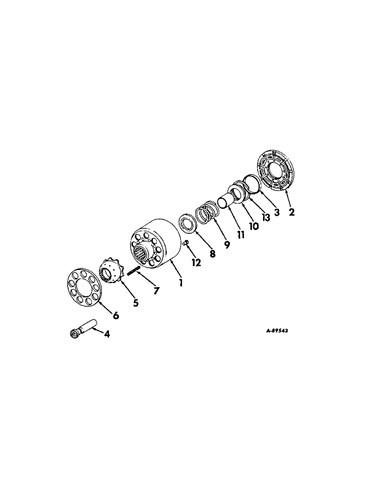 Схема запчастей Case IH 21026 - (07-11) - DRIVE TRAIN, MOTOR CYLINDER BLOCK KIT, HYDROSTATIC DRIVE TRACTORS (04) - Drive Train