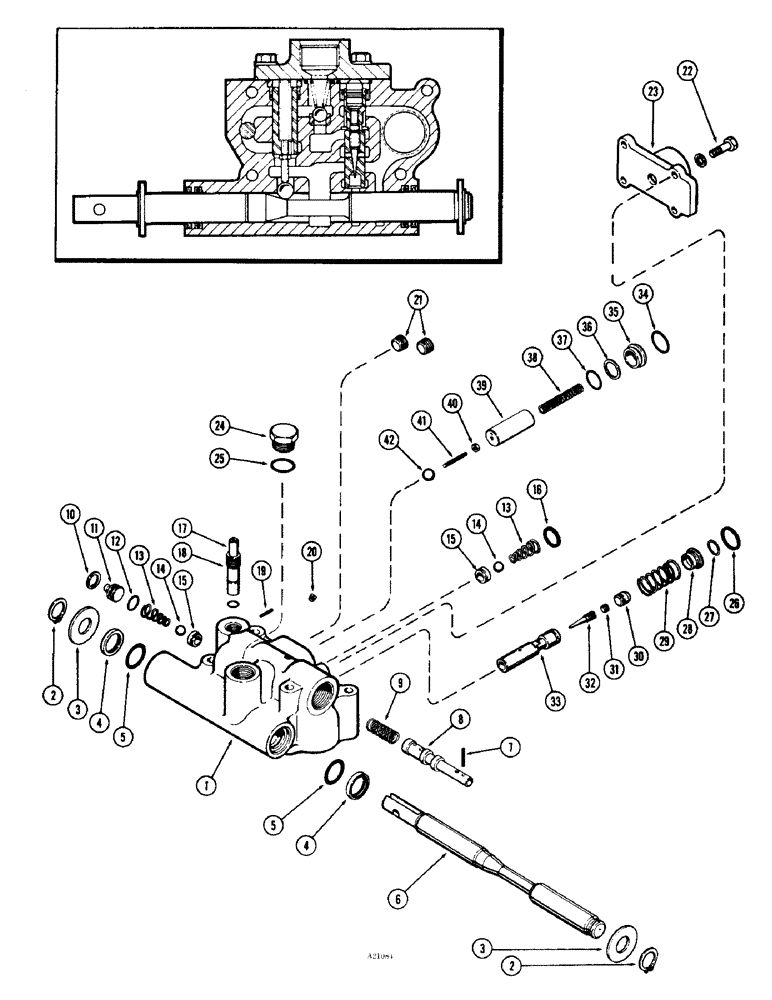 Схема запчастей Case IH 1470 - (160) - CONTROL VALVE, THREE POINT HITCH (06) - POWER TRAIN