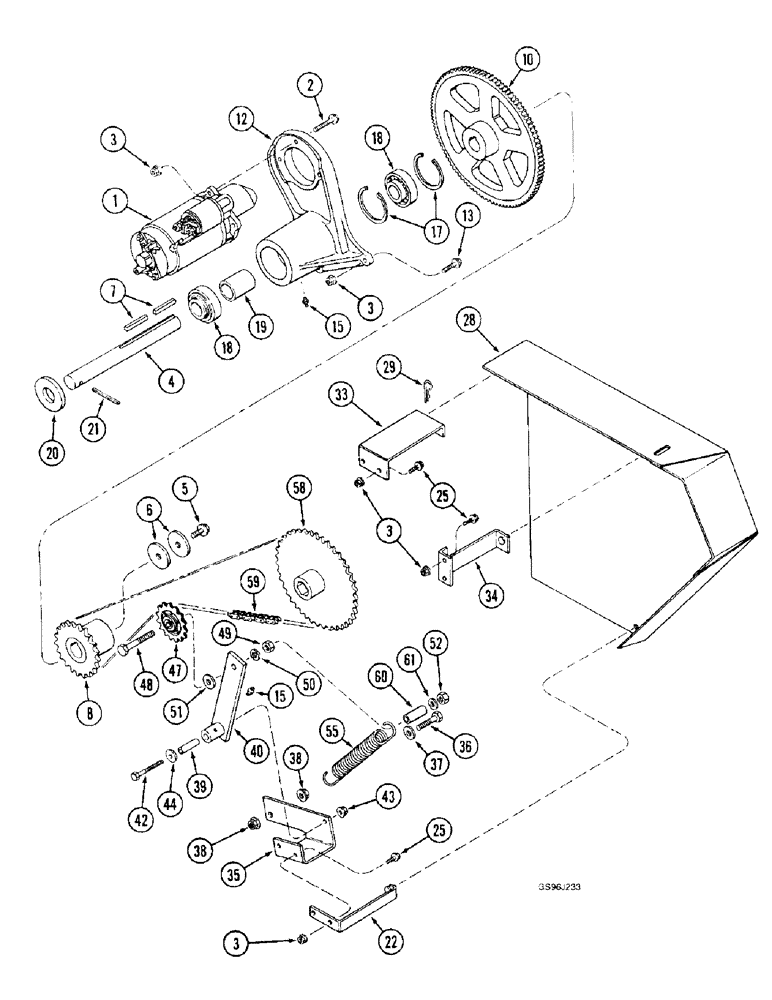 Схема запчастей Case IH 1660 - (9A-44) - FEEDER REVERSER, WITHOUT ROCK TRAP (13) - FEEDER