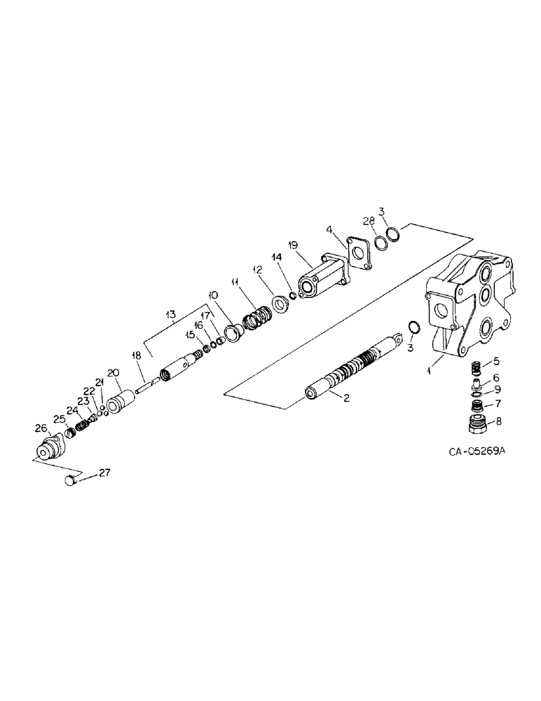 Схема запчастей Case IH 3288 - (10-45) - HYDRAULICS, OPEN CENTER CONTROL VALVE, 3088, 3288 AND 3688HC TRACTORS (07) - HYDRAULICS