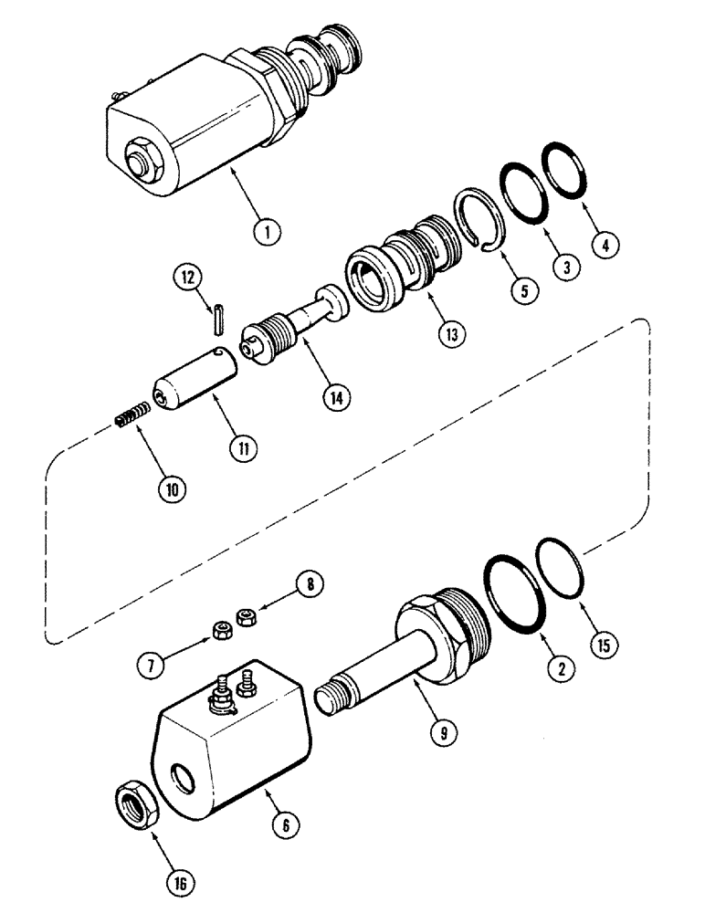 Схема запчастей Case IH 4694 - (6-144) - POWER SHIFT SOLENOID ASSEMBLY (06) - POWER TRAIN