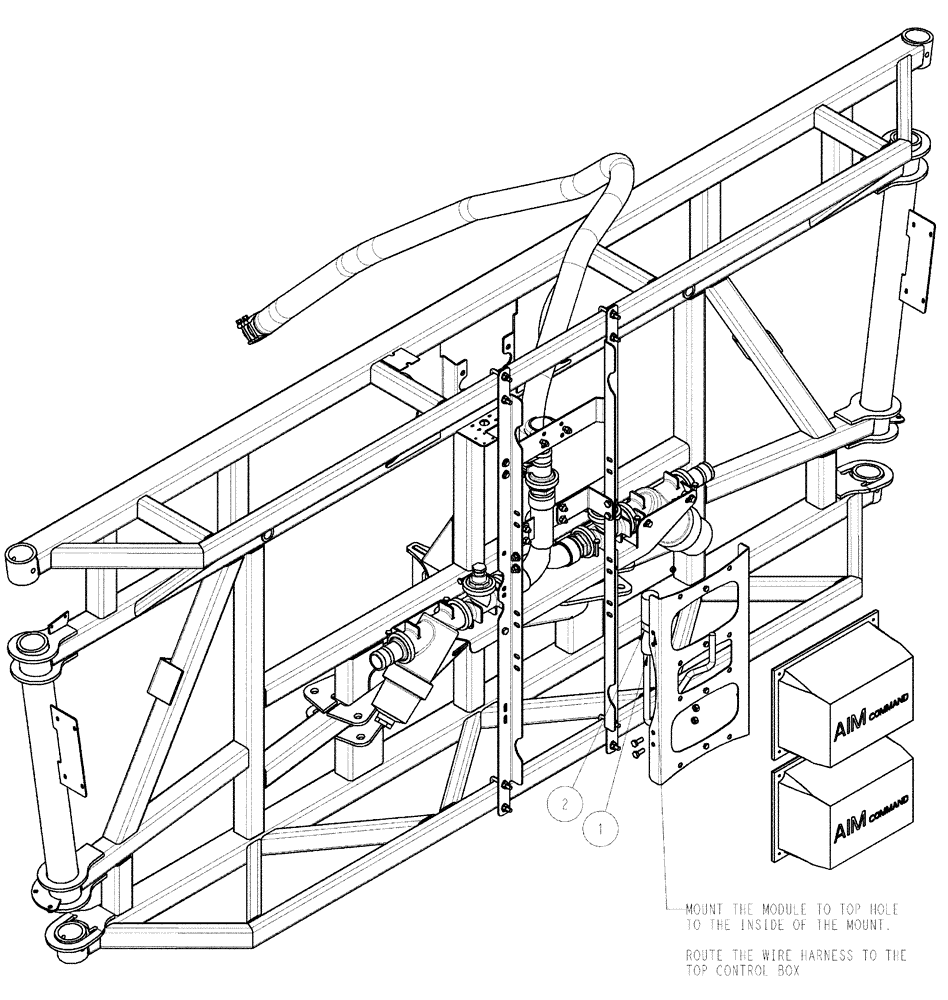 Схема запчастей Case IH SPX3320 - (12-062) - BYPASS MODULE GROUP, 120’ BOOM (06) - ELECTRICAL