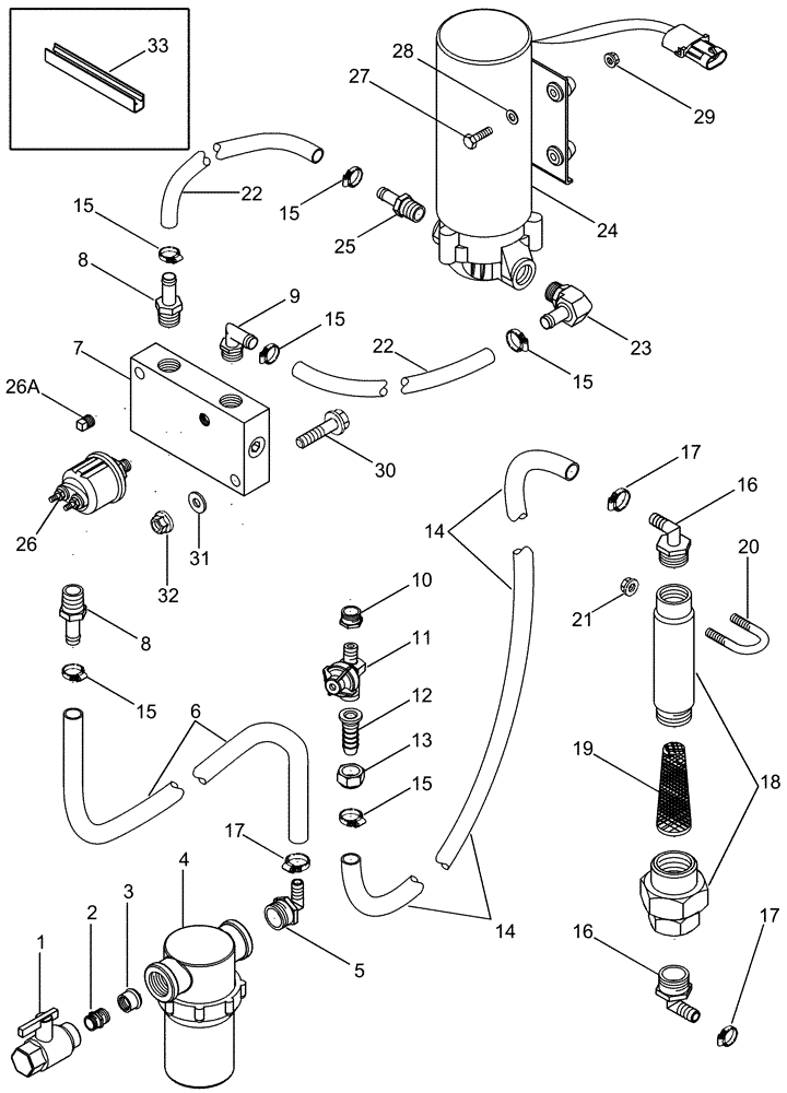 Схема запчастей Case IH CPX420 - (09B-03) - MOISTENER SYSTEM (14) - WATER SYSTEM