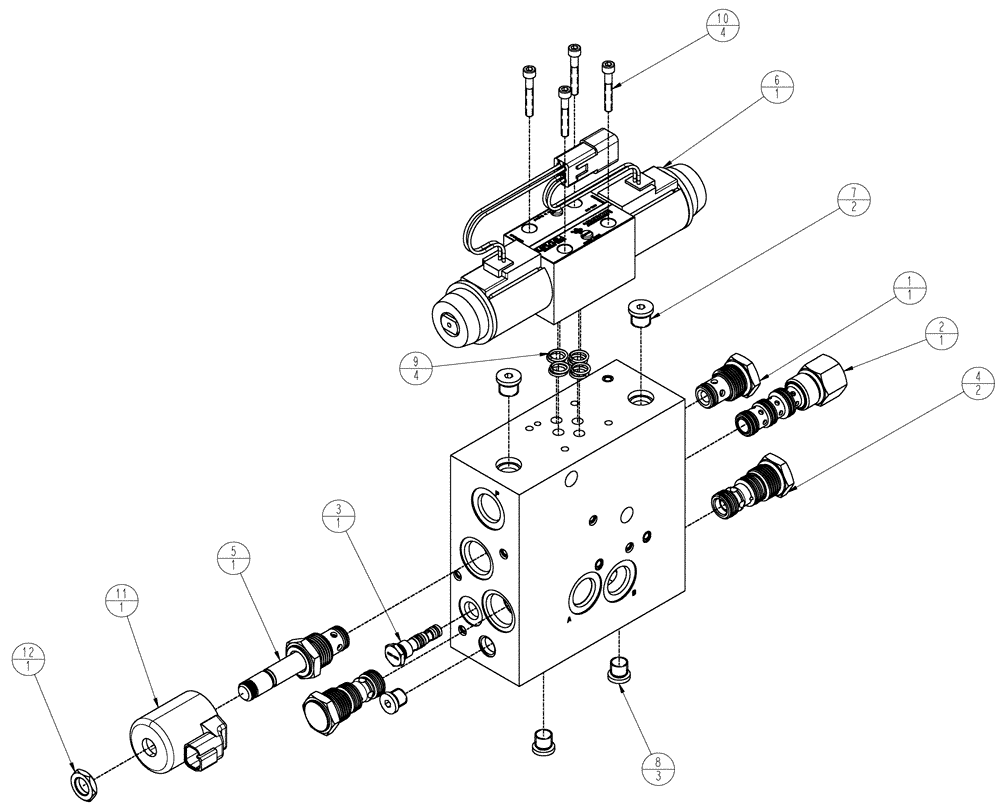 Схема запчастей Case IH TITAN 4020 - (10-024) - VALVE, AUTOGUIDANCE Options