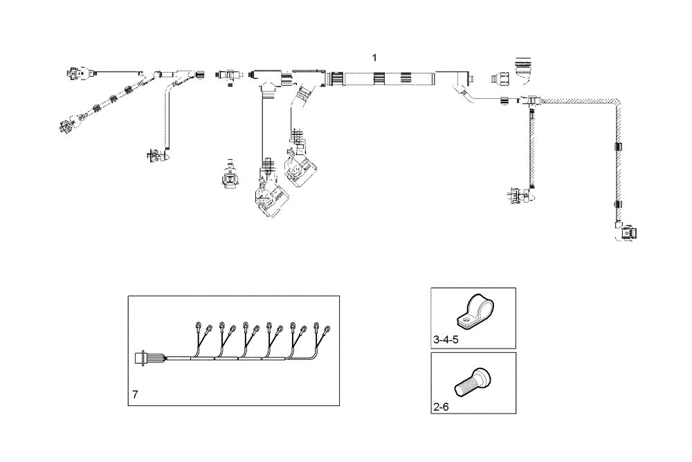 Схема запчастей Case IH F3CE0684B E003 - (1730.035) - ENGINE CABLE 