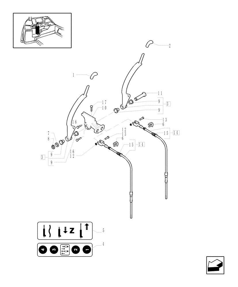 Схема запчастей Case IH MAXXUM 130 - (1.96.2/05[02]) - 4 REMOTES (2NC+2CONFIG) - CONTROL VALVE (VAR.333845-335845) (10) - OPERATORS PLATFORM/CAB