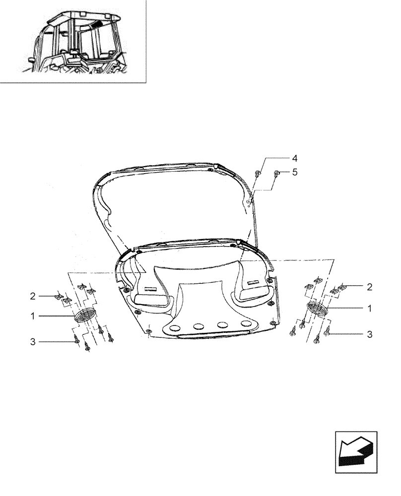 Схема запчастей Case IH JX85 - (1.92.0[31]) - CAR RADIO - SPEAKER COVER (10) - OPERATORS PLATFORM/CAB