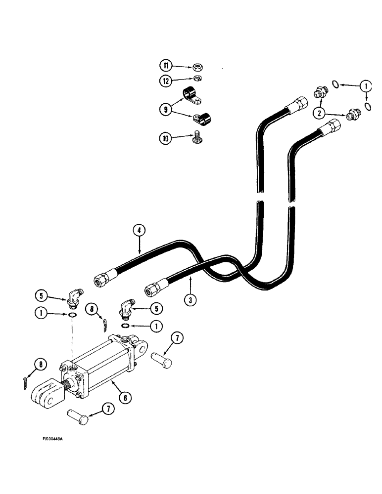 Схема запчастей Case IH 3800 - (8-2) - HYDRAULIC TRANSPORT SYSTEM (08) - HYDRAULICS