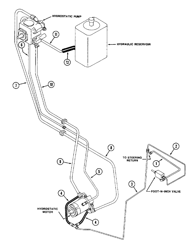 Схема запчастей Case IH 1680 - (1-24) - PICTORIAL INDEX, SINGLE SPEED PROPULSION CIRCUIT (00) - PICTORIAL INDEX