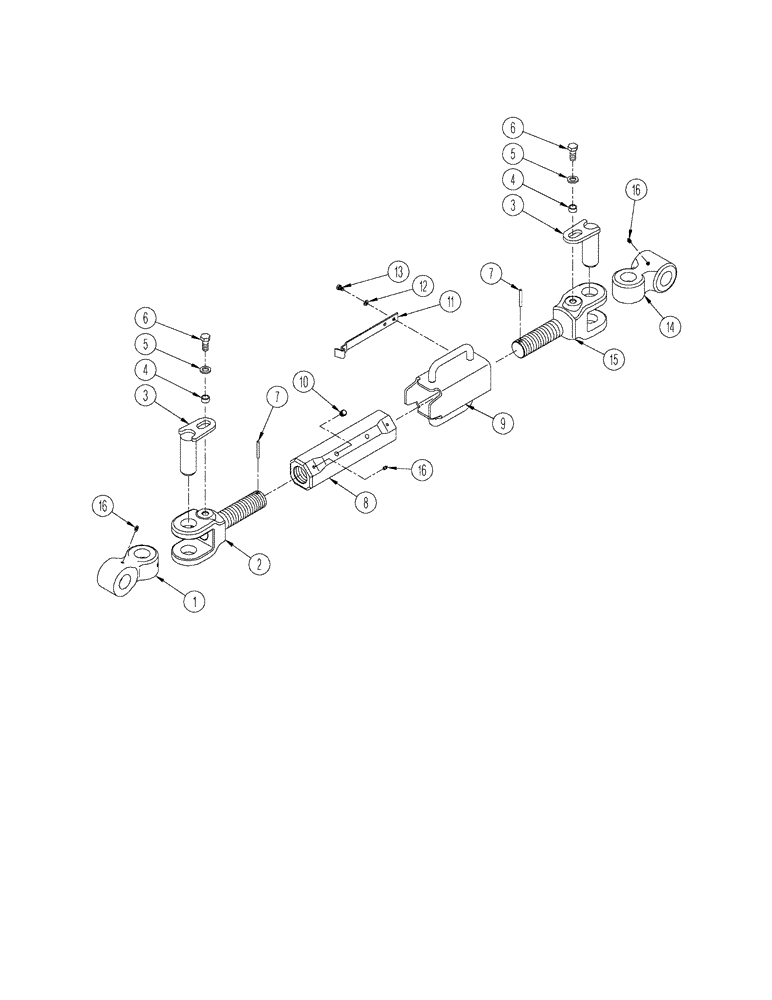 Схема запчастей Case IH STEIGER 485 - (09-05) - LINK ASSEMBLY - UPPER (09) - CHASSIS