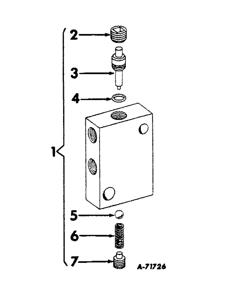 Схема запчастей Case IH 1110 - (M-17[A]) - HYDRAULIC CHECK VALVE 