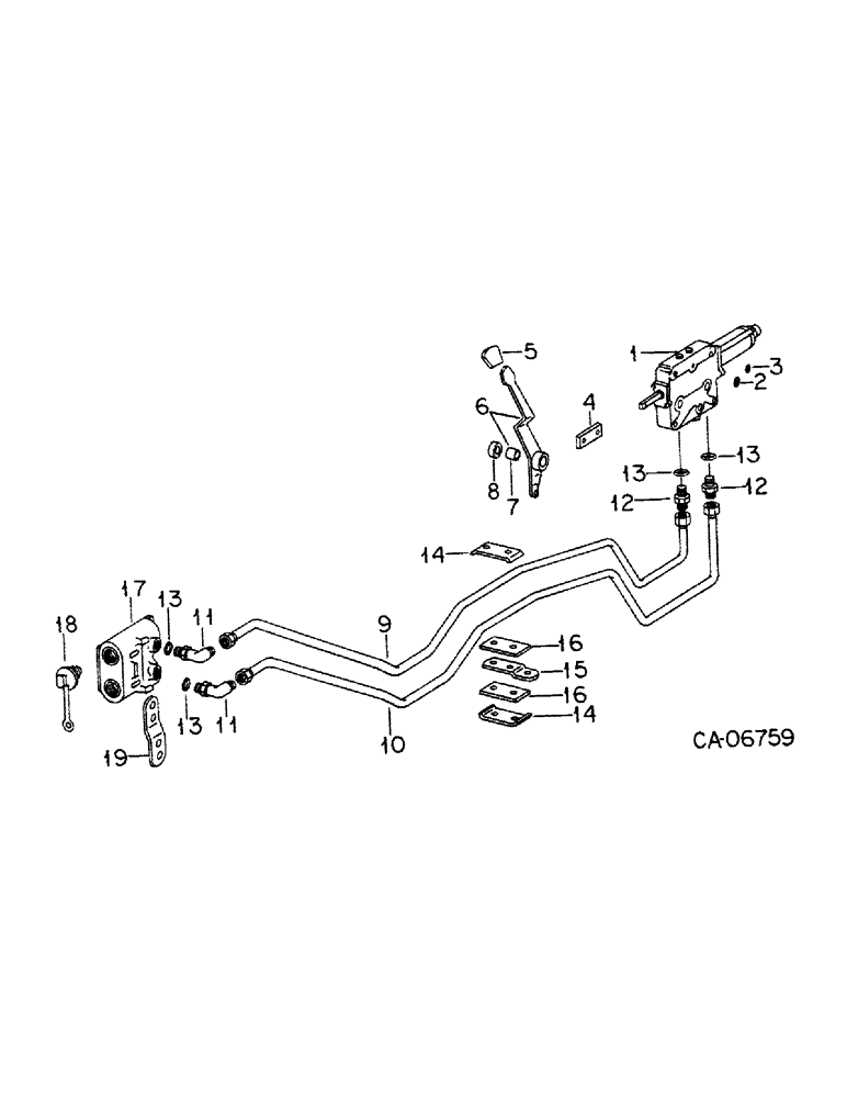 Схема запчастей Case IH 1486 - (10-53) - HYDRAULIC, THIRD VALVE FOR TRIPLE AUXILIARY VALVES (07) - HYDRAULICS