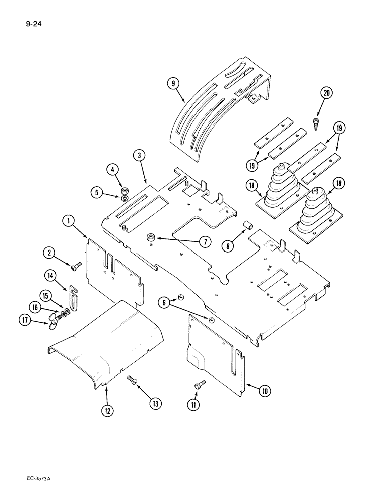 Схема запчастей Case IH 495 - (9-024) - SEAT DECK (09) - CHASSIS/ATTACHMENTS