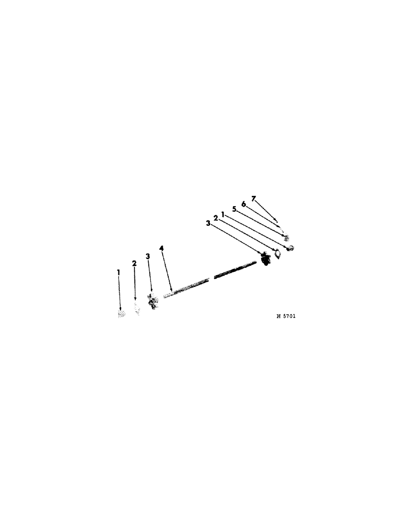 Схема запчастей Case IH 75 - (A-05[B]) - REAR APRON SHAFT 