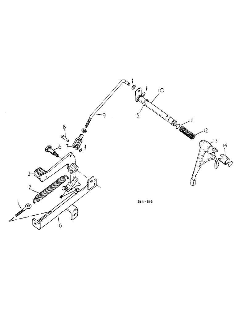 Схема запчастей Case IH 2500 - (07-103) - DIFFERENTIAL LOCK,  - MACHINE FITTED W/ISO MOUNTED (04) - Drive Train