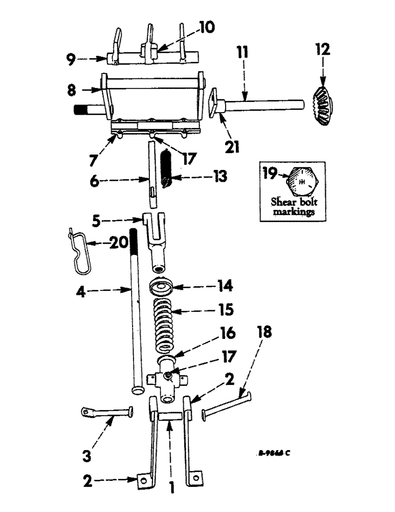 Схема запчастей Case IH 46 - (50) - PACKER RELIEF SPRING AND PACKER FINGER 