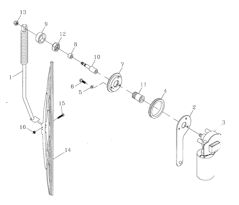 Схема запчастей Case IH 7700 - (A11[17]) - WINDSCREEN WIPER Mainframe & Functioning Components