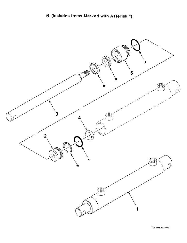 Схема запчастей Case IH 8240 - (8-16) - HYD. CYL. ASSY., REEL, MASTER, 700709507 HYD.CYL. ASSY. COMPLETE 1-1/2 INCH BORE X 9-3/8 INCH STROKE (35) - HYDRAULIC SYSTEMS