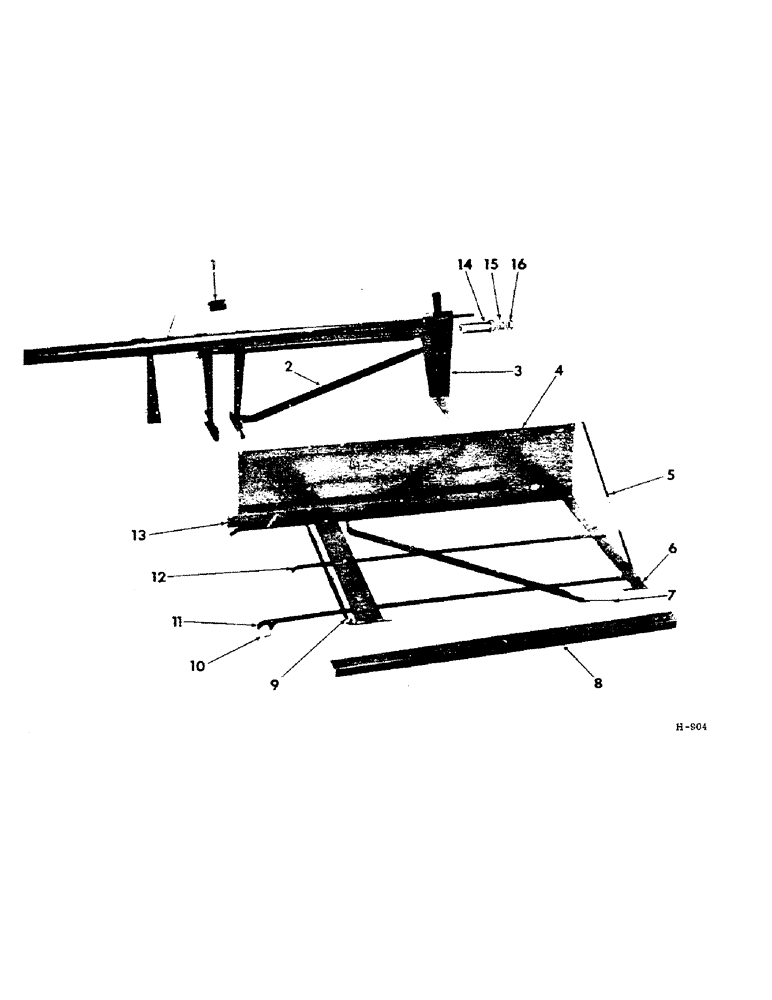 Схема запчастей Case IH 201 - (E-036) - PLATFORM (58) - ATTACHMENTS/HEADERS