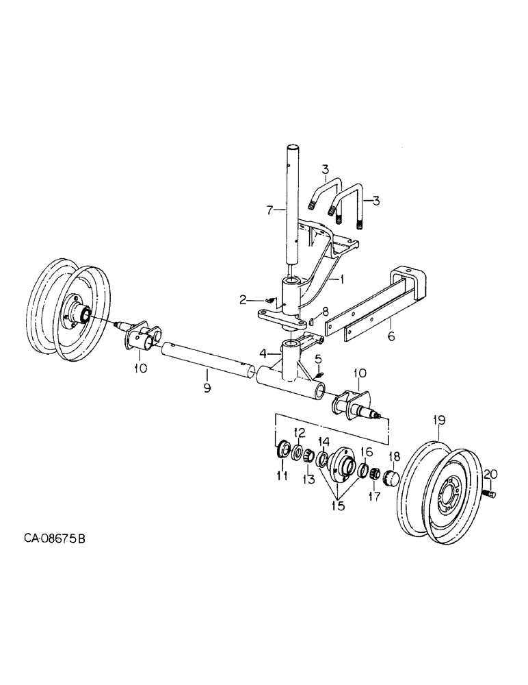 Схема запчастей Case IH 800 - (05-20) - WHEELS, OUTBOARD WHEELS, LH SIDE, UNITS W, X AND Y (06) - POWER TRAIN