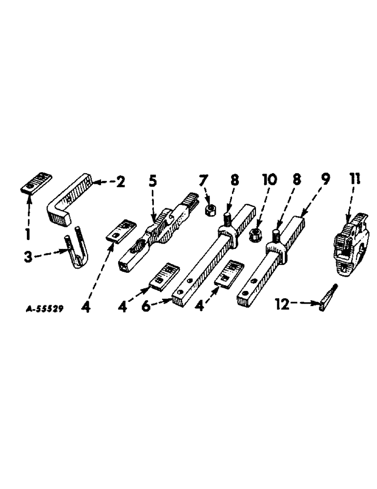 Схема запчастей Case IH 187 - (D-04) - PLANTER ATTACHING UNITS 