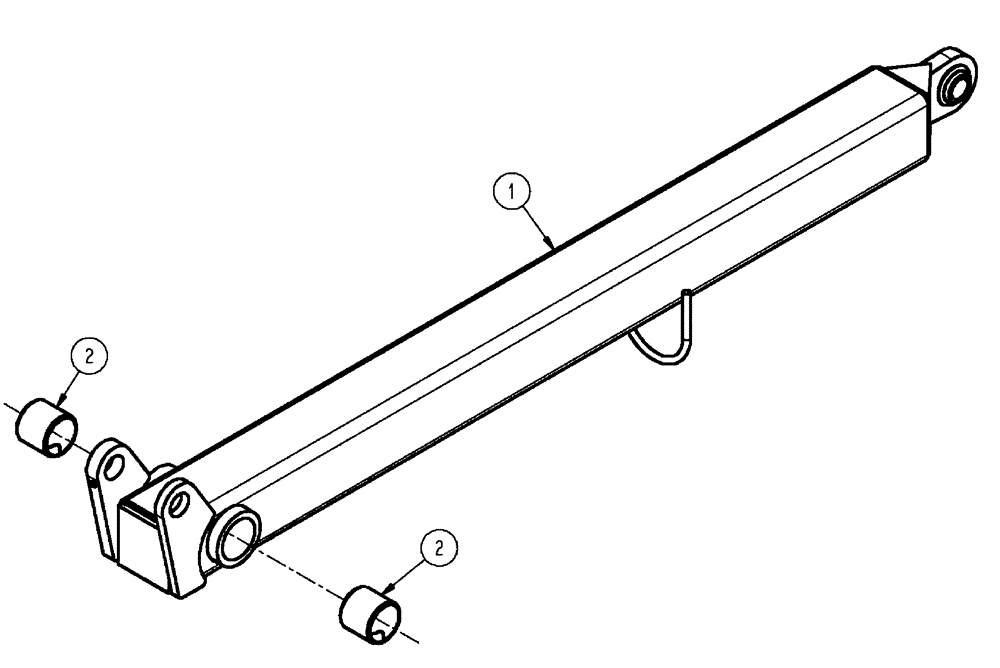 Схема запчастей Case IH SPX4410 - (04-003) - LINK GROUP, PARALLEL, LOWER LH Suspension & Frame