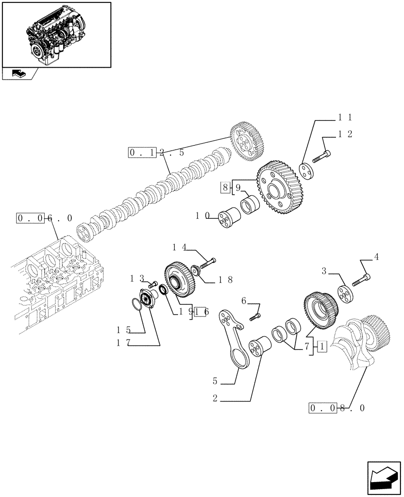 Схема запчастей Case IH F3CE0684E E004 - (0.10.0) - INTERMEDIATE CONTROLS (504227729) 