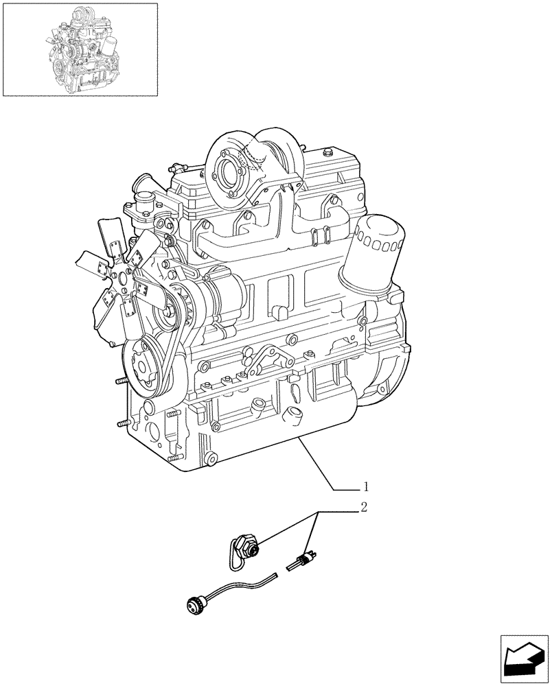 Схема запчастей Case IH JX95 - (0.02.1/03) - FPT ENGINE - TIER 2 ENGINE (01) - ENGINE