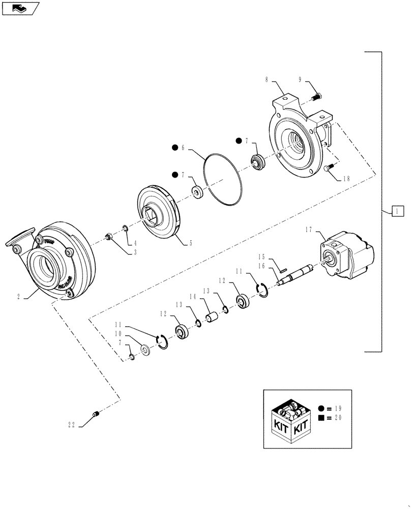 Схема запчастей Case IH 3330 - (75.120.19[01]) - PUMP PRODUCT, ACE, BSN YAT028002 (75) - SOIL PREPARATION