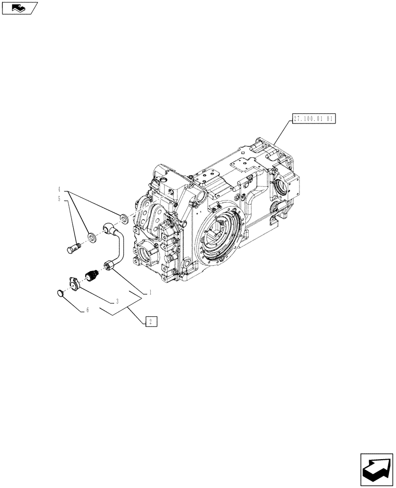 Схема запчастей Case IH PUMA 145 - (35.204.31) - VAR - 743682, 331839 - LOW PRESSURE HYDRAULIC RETURN (35) - HYDRAULIC SYSTEMS