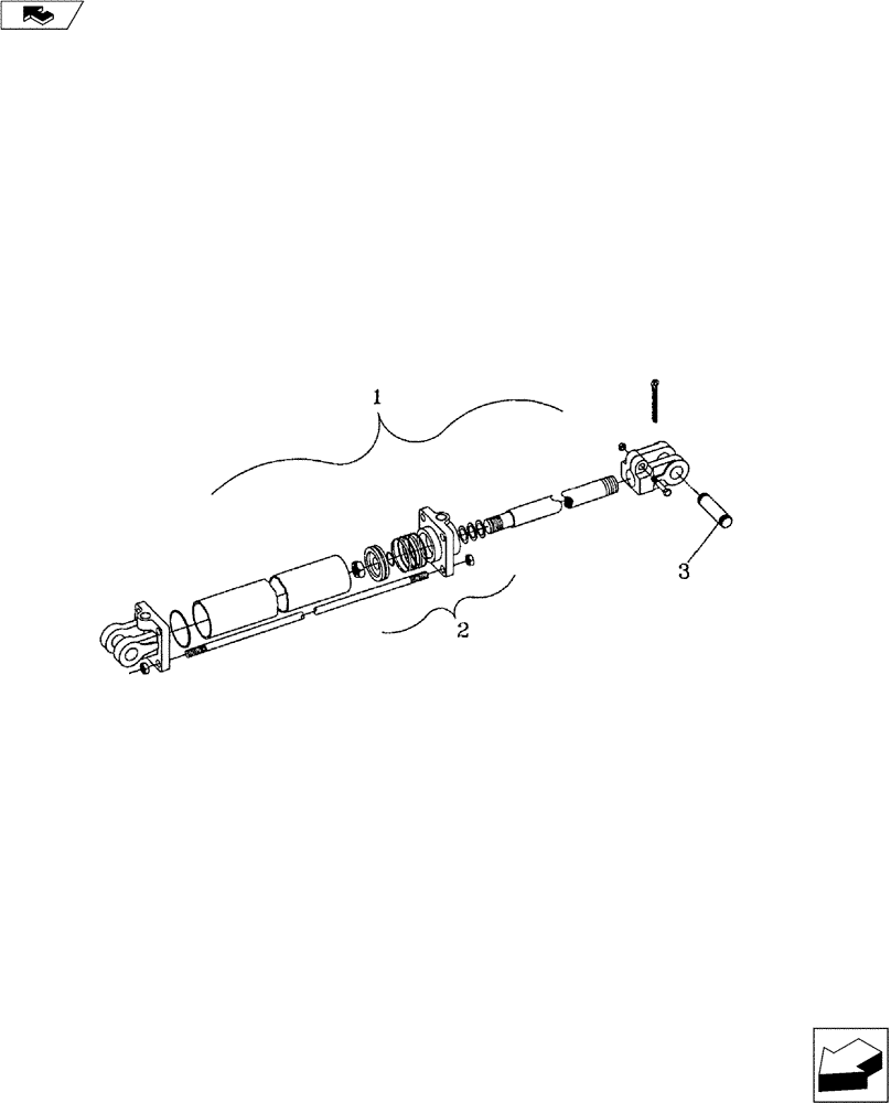 Схема запчастей Case IH 9000 - (35.100.07) - HYDRAULIC CYLINDER 3,000 PSI (35) - HYDRAULIC SYSTEMS