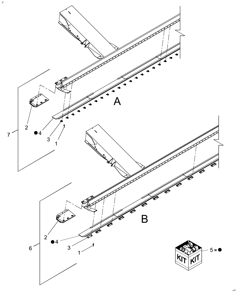 Схема запчастей Case IH DH182 - (20.01.08[0]) - CUTTERBAR POLY SKID PLATES (14) - CROP CUTTING