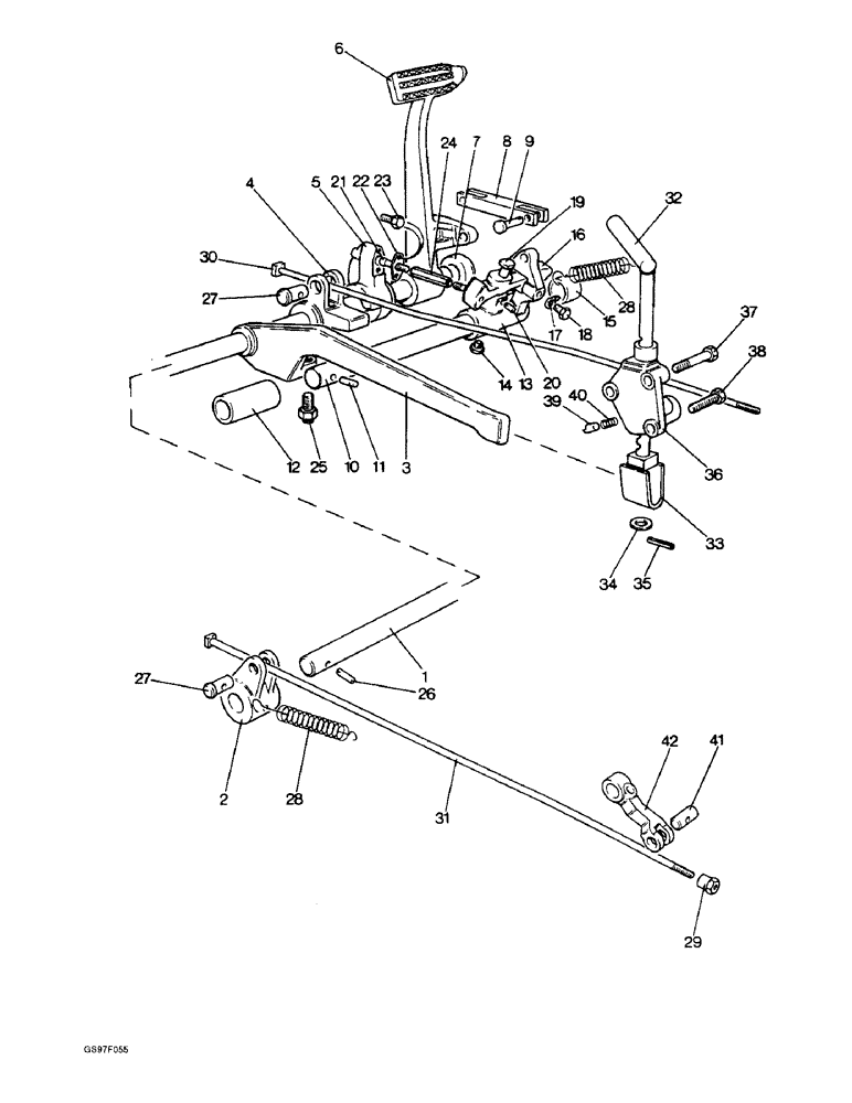 Схема запчастей Case IH 885 - (7-16) - BRAKE MECHANISM, 885 HIGHWAY TRACTORS (07) - BRAKES