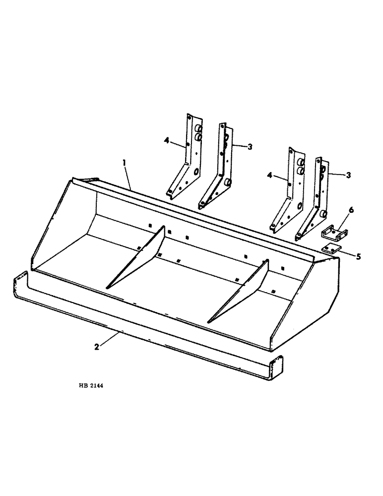 Схема запчастей Case IH 2250 - (E-08) - MATERIAL BUCKET Invalid section