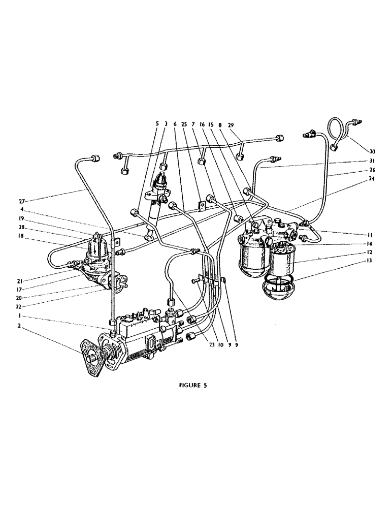 Схема запчастей Case IH AD4/47 - (10S) - INJECTION PUMP AND FUEL SYSTEM, AD4/47 