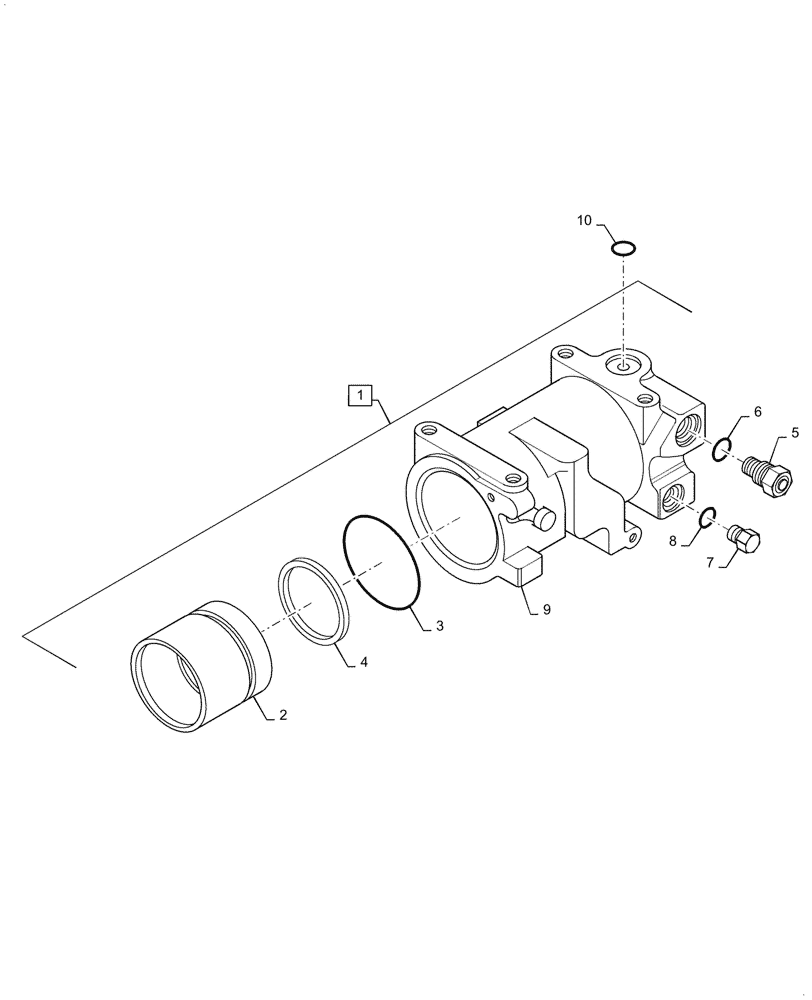 Схема запчастей Case IH 7110 - (8-50) - HITCH CONTROL CYLINDER ASSEMBLY (08) - HYDRAULICS